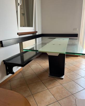 Panca da muro con tavolo