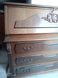 secretaire  con scrittoio  del 900