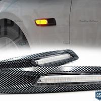 2 Frecce Laterali LED BMW Serie 5 E60 E61 Carbonio