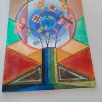 VASO DI FIORI/OLIO DEL PITTORE SILIGARDI 2 OPERE