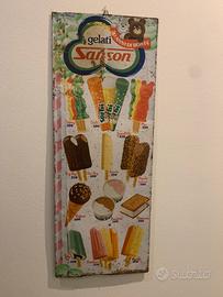 Listino prezzi  Gelati Sanson 30 anni vintage