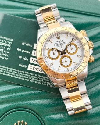 Rolex Daytona 116523 Bianco, Full set, Permute