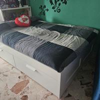 Letto a una piazza e mezza 140x200 Ikea Brimnes