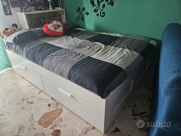 Letto a una piazza e mezza 140x200 Ikea Brimnes