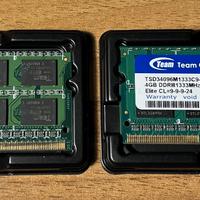 RAM DDR3 2x 4GB NOTEBOOK