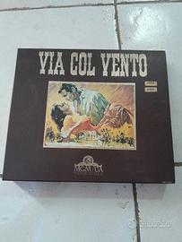 Cofanetto vhs via col vento