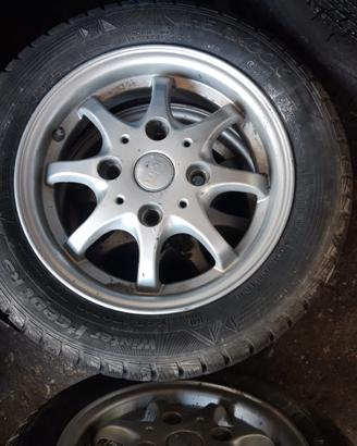 Aixam 4 cerchi e pneumatici invernali 145/70 R13