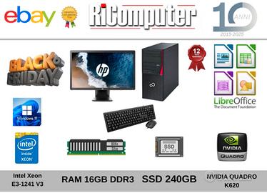 POSTAZIONE WORKSTATION FUJITSU GRAFICA WIN 11 PRO