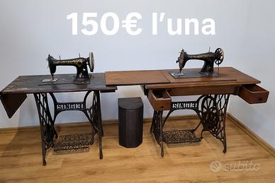 Macchina da Cucire d'Epoca Singer con Mobile