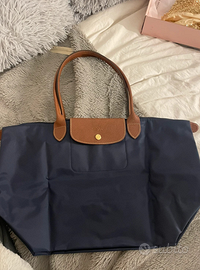 Borsa a mano media nera Longchamp