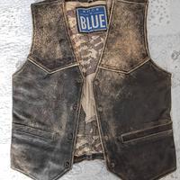 Gilet Western/Biker Vintage - Vera Pelle - Tg 46