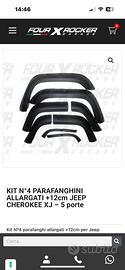 Kit Parafanghini allargati +12cm Jeep Cherokee XJ