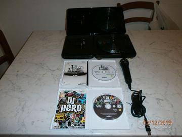 Kit Dj Hero2 x WII con 2 Piatti+1 Microfono+2 game