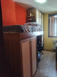 Camera singola (letto armadio e scrivania)