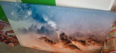 Quadro lupi di notte