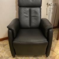 Poltrona elettrica in pelle modello EXPO