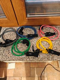 Elastici per allenamento + accessori