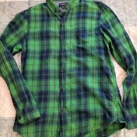 Camicia a quadri verdi-blu "Pull & Bear"
