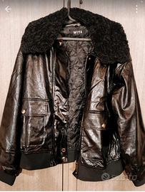 giubbino similpelle mezza stagione 