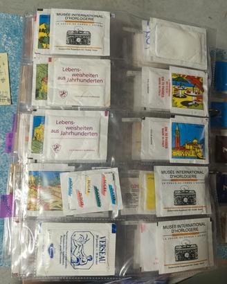 Collezione bustine di zucchero piene