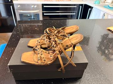Scarpe cinti n40 color  metal bronzo