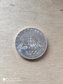 Moneta da 500 lire in argento.