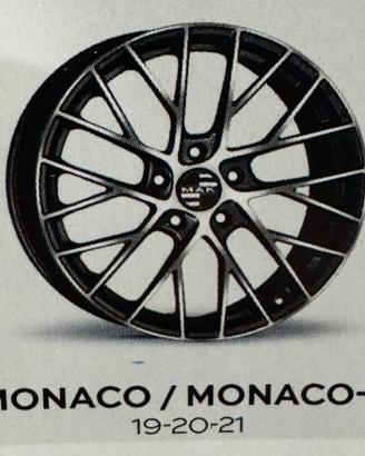 Cerchi Mak Monaco Gun Metallic Mirror 20 pollici