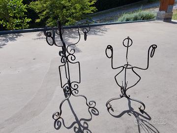 Porta vasi in ferro lavorato