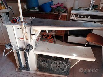 smacchiatrice con compressore e piano aspirato