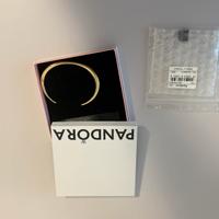 Bracciale pandora aperto linea sinuosa oro