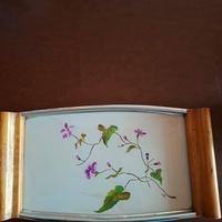 Vassoio vintage dipinto a mano