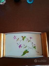 Vassoio vintage dipinto a mano