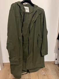 Trench verde militare ZARA (come nuovo)