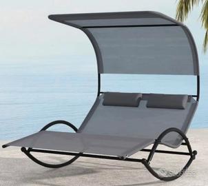 Lettino a dondolo per esterno