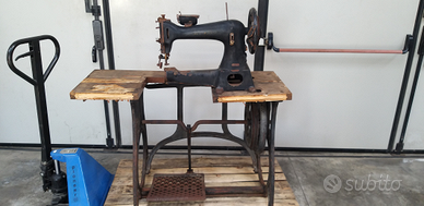 Macchina da cucire per calzolai mundlos d'epoca