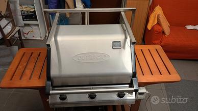 barbecuea gas, carbonella e pietra lavica 