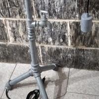 lampada luce piantana tubi idraulici industriale 2