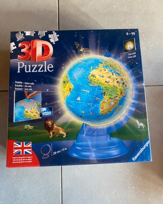 3Dpuzzle Globo Night Edition con luce.Ravensburger