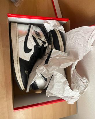 Nike air Jordan 1 Retro High Silver Tor