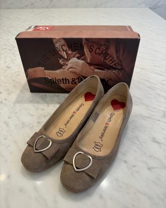 Spieth & Wensky Ballerine Camoscio Grigio Cuore
