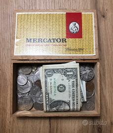 Vecchi dollari americani monete e banconote
