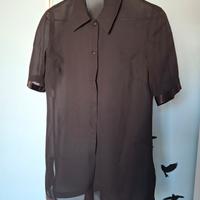 Camicia nera elegante in viscosa