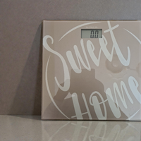 bilancia pesapersone digitale in vetro.