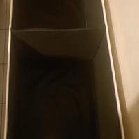 cassapanca in ecopelle bianca