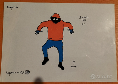 Cel originale di animazione senza sfondo