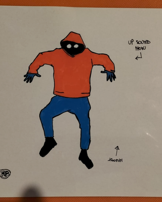 Cel originale di animazione senza sfondo