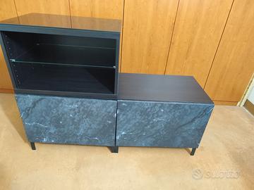 Mobile ingresso porta scarpe con ripiano a vista