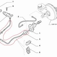 Tubo Pompa Frizione Fiorino - Qubo 1.3 D 55270027