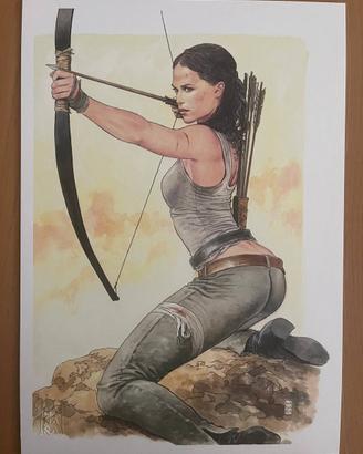 Omaggio a Alicia Vikander di Milo Manara