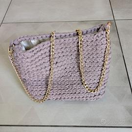 Borsa da donna intrecciata a mano